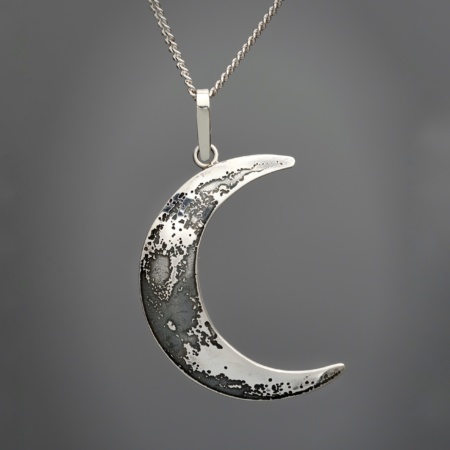 Crescent Moon Pendant by Mary Laur