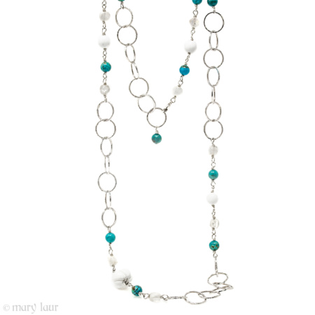 Turquoise Moonstone Chain