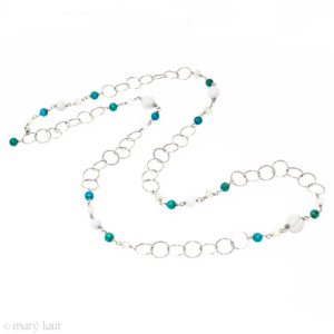 Turquoise Moonstone Chain