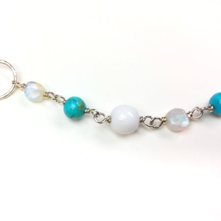 Turquoise Moonstone Chain