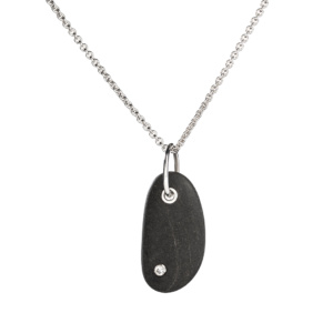 Natural Pebble Pendant by Mary Laur